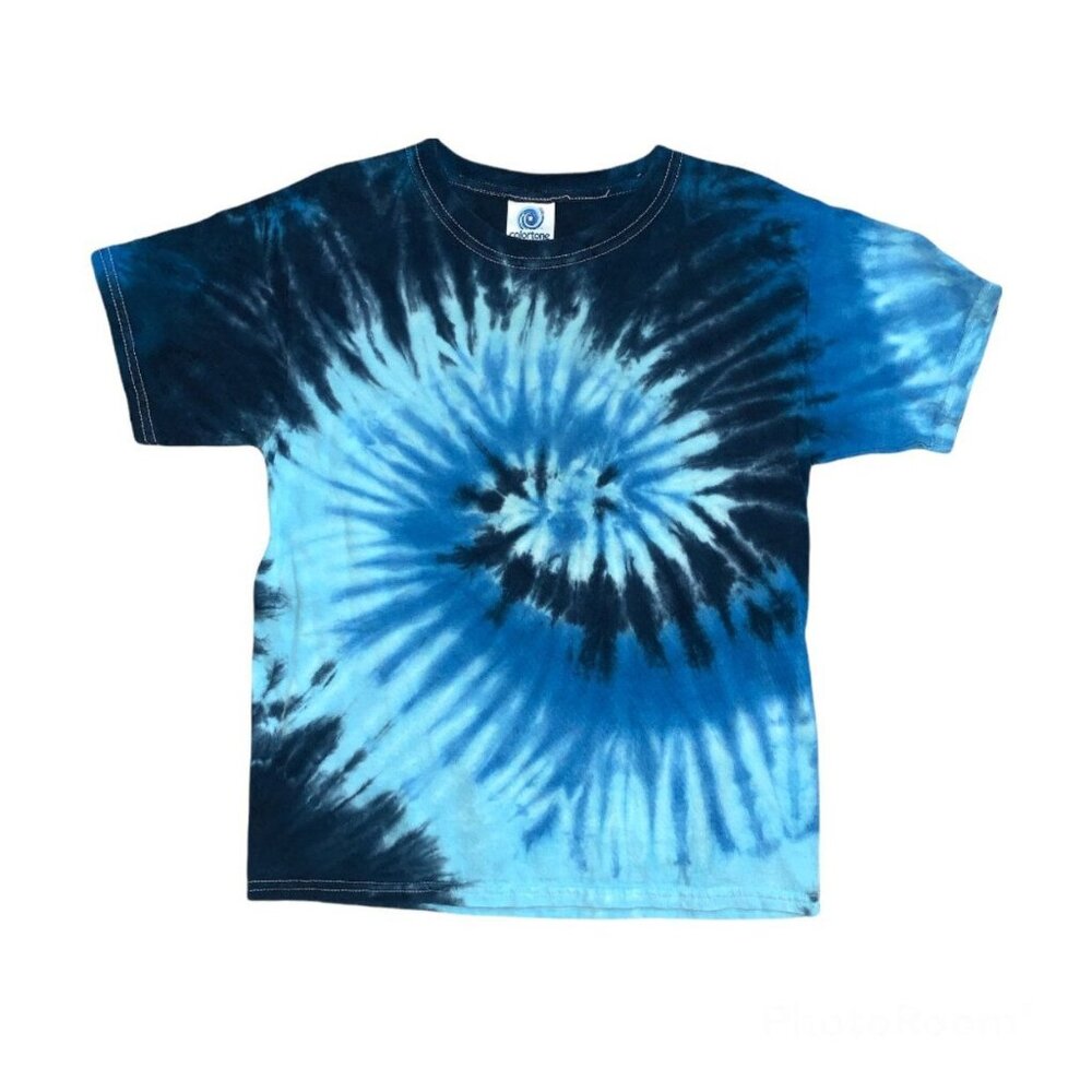 Blue Tie-Dyed Shirt Size Small (6/8) VGUC